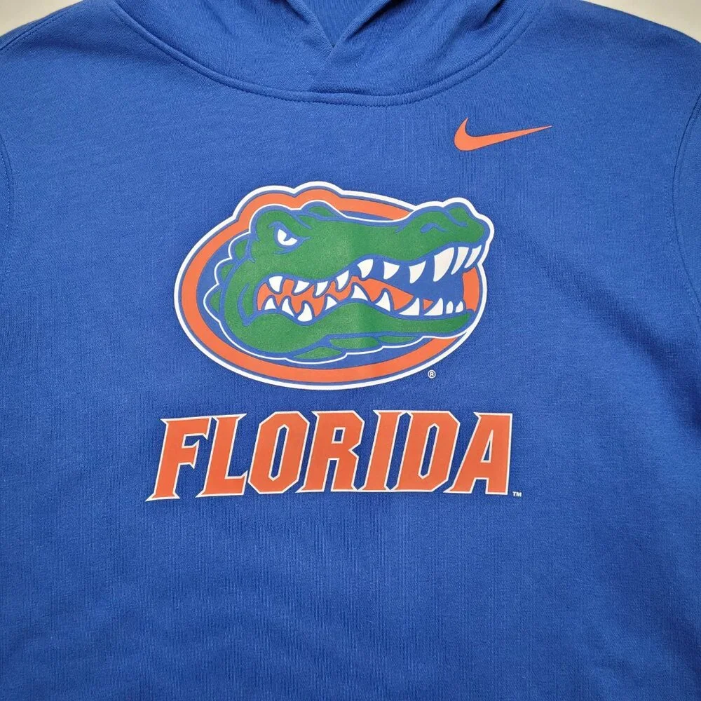 Nike Florida Gators Hoodie Blue NCAA College Pullover Sweatshirt Youth XLarge